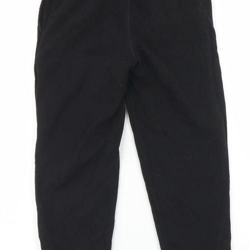Smart Start Boys Black  Cotton Jogger Trousers Size 6-7 Years  Regular Drawstring