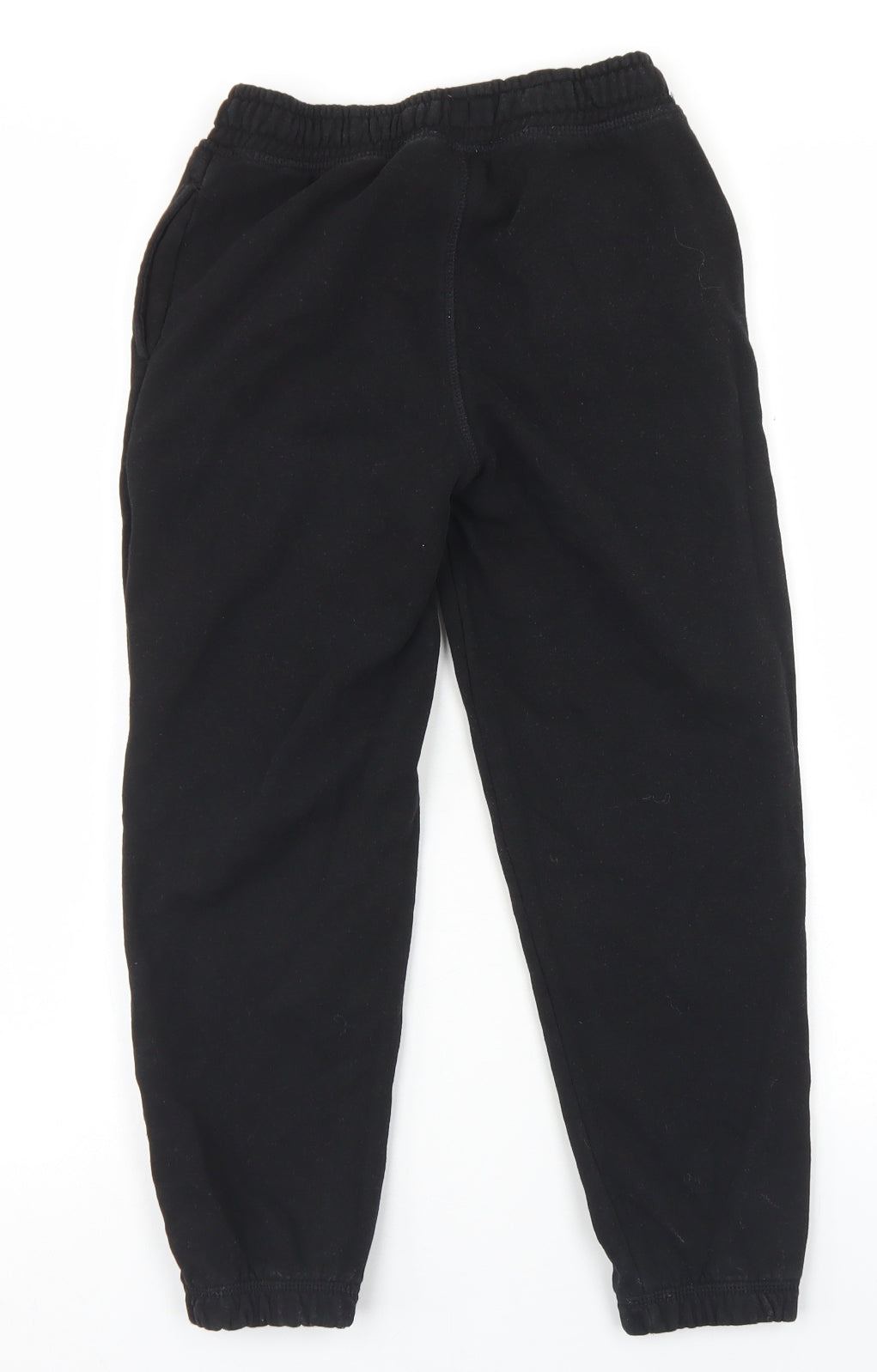Smart Start Boys Black  Cotton Jogger Trousers Size 6-7 Years  Regular Drawstring