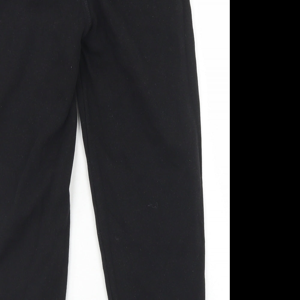 Smart Start Boys Black  Cotton Jogger Trousers Size 6-7 Years  Regular Drawstring