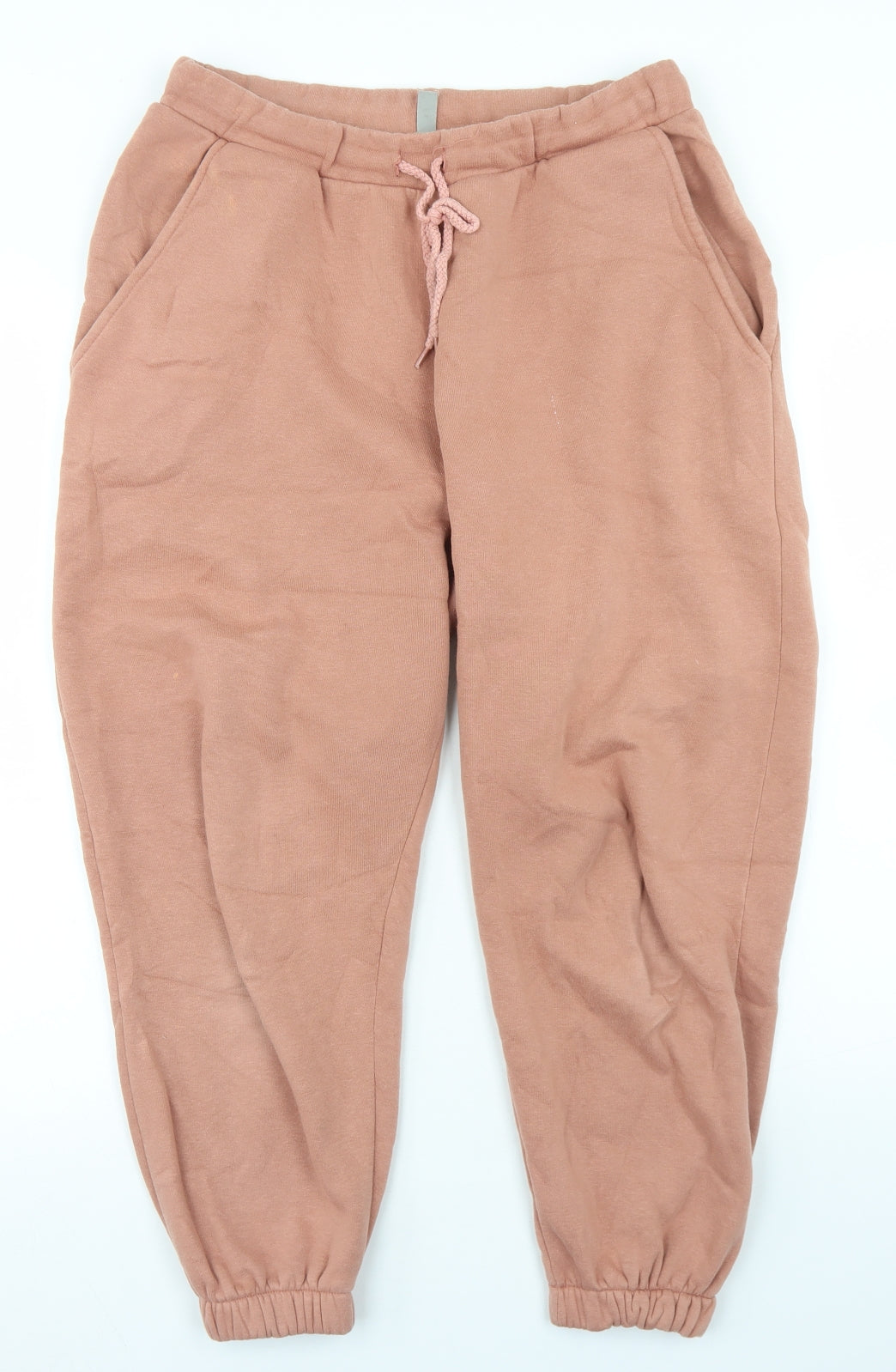 ASOS Womens Brown  Cotton Jogger Trousers Size 12 L21 in Regular Drawstring