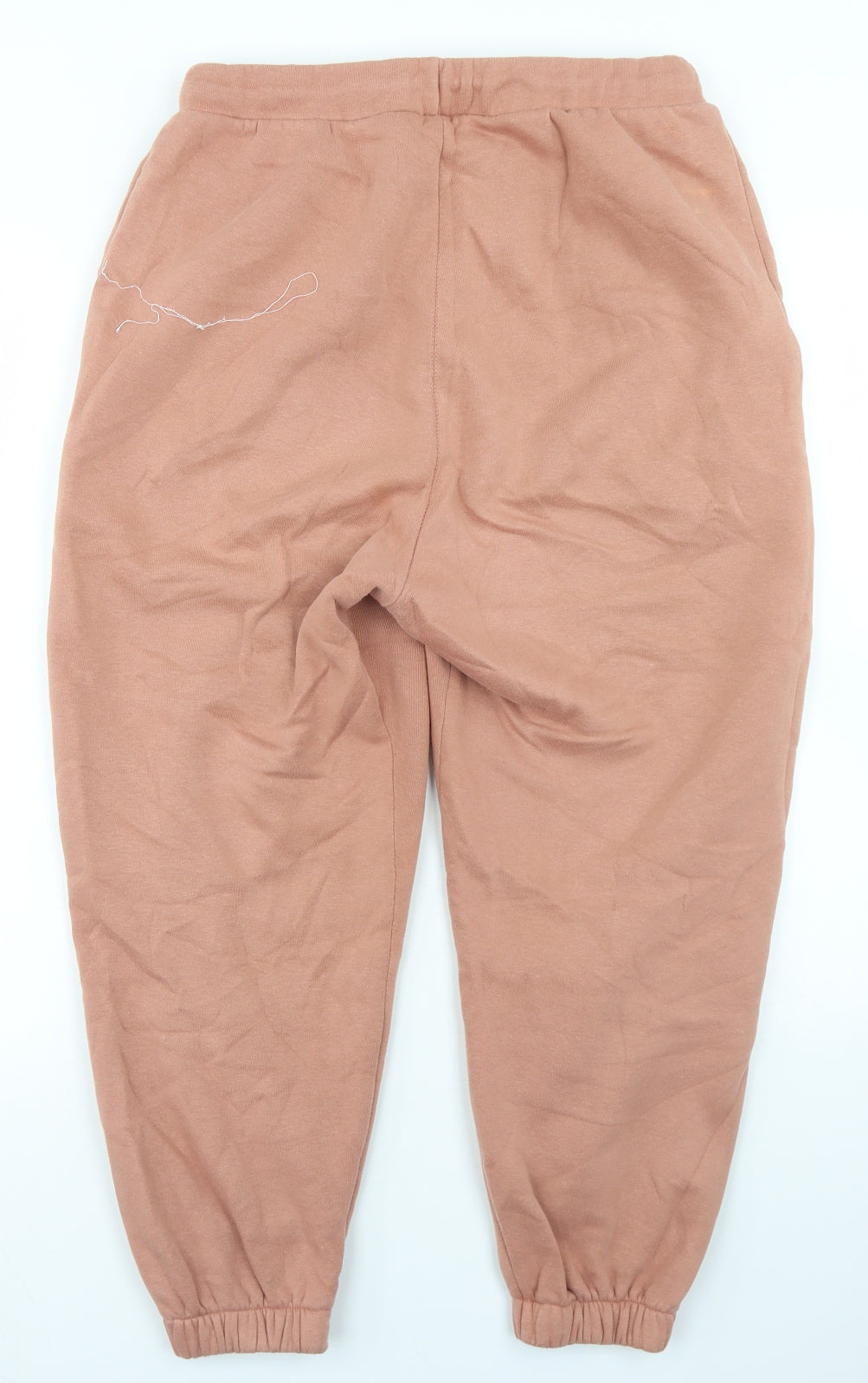 ASOS Womens Brown  Cotton Jogger Trousers Size 12 L21 in Regular Drawstring