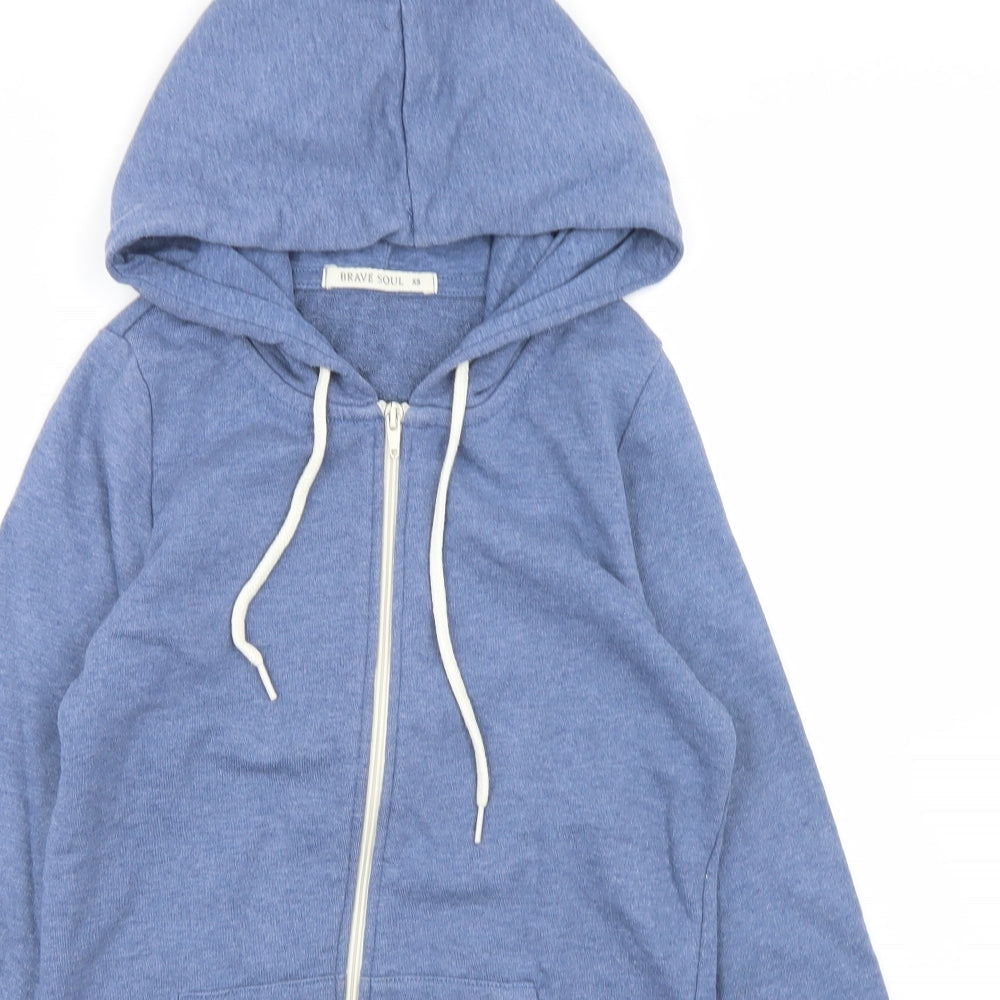 Brave Soul Womens Blue   Jacket  Size XS  Zip