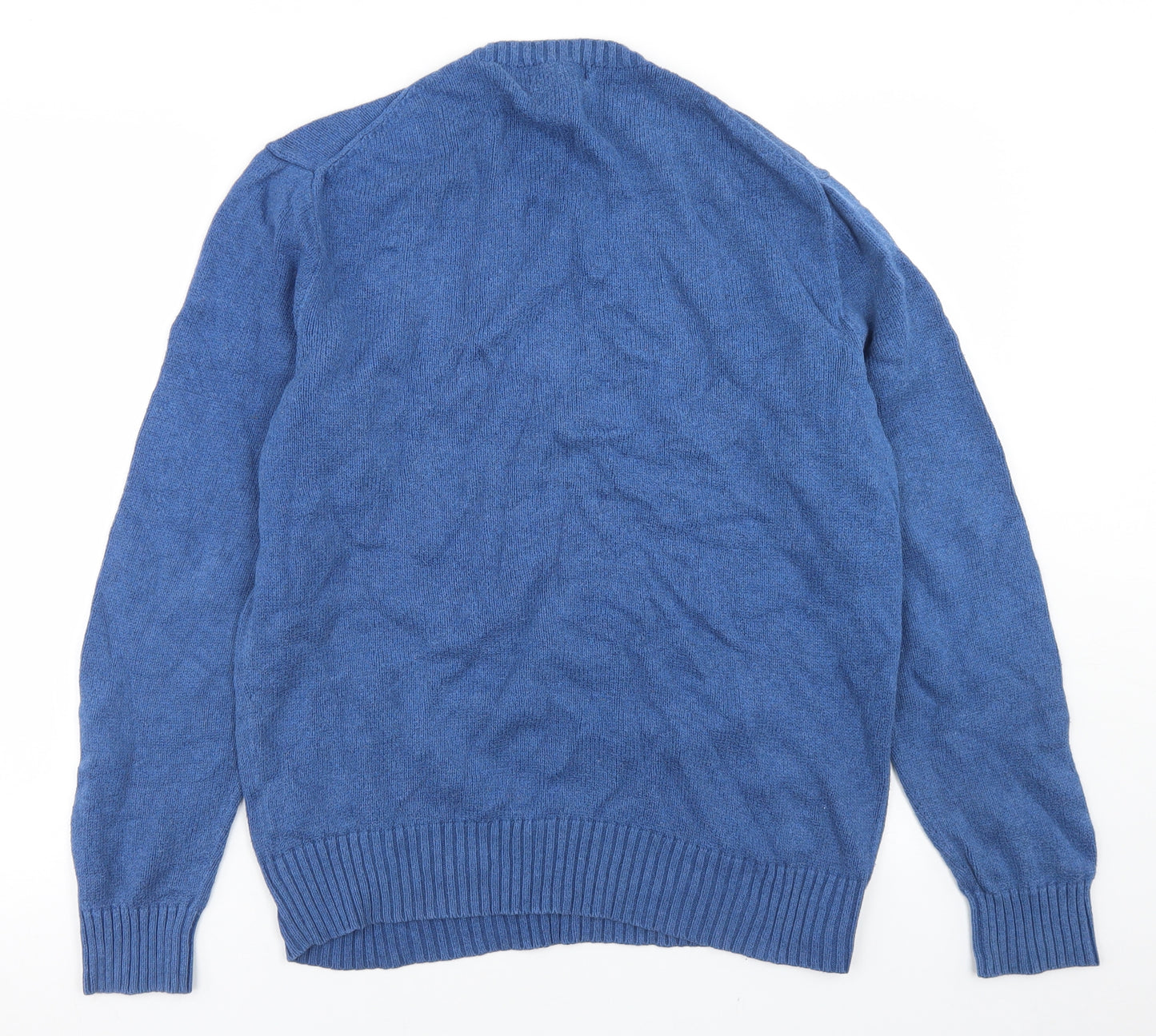 Polo Ralph Lauren Mens Blue Crew Neck  Cotton Pullover Jumper Size S