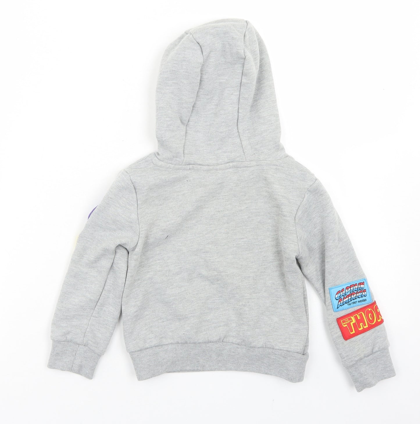 Marvel Boys Grey  Polyester Pullover Hoodie Size 2-3 Years   - Marvel Superheroes