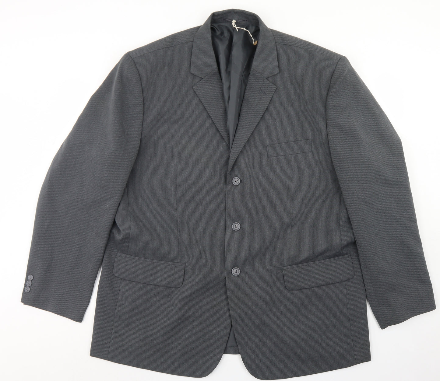 Premier Man Mens Grey  Polyester Jacket Blazer Size 48