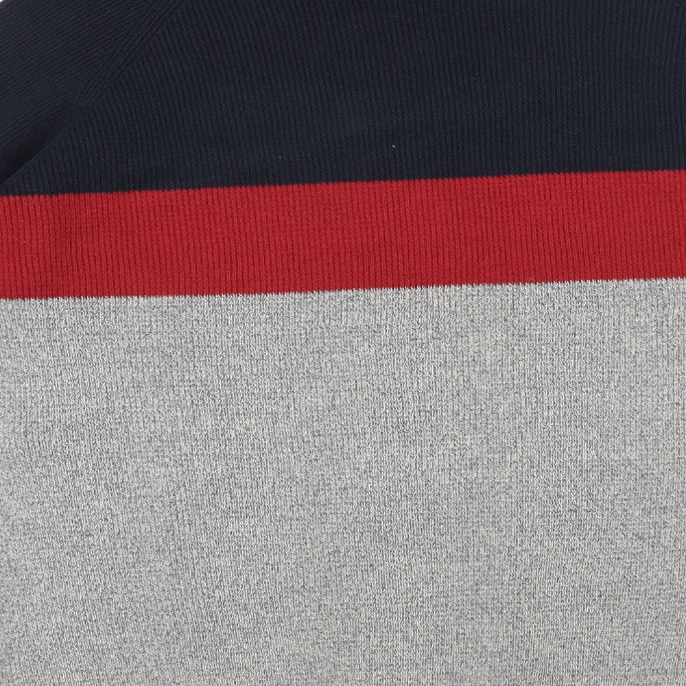 Matalan Mens Multicoloured Round Neck  Cotton Pullover Jumper Size XL