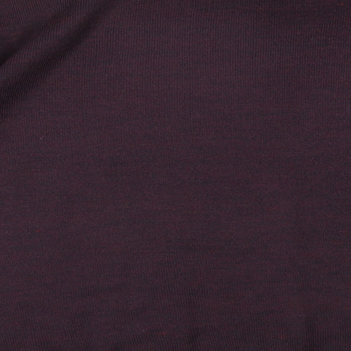 Essentials Mens Purple Round Neck  Acrylic Pullover Jumper Size M