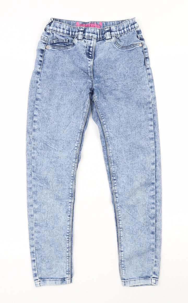NEXT Girls Blue  Cotton Jegging Jeans Size 9 Months  Regular Pullover