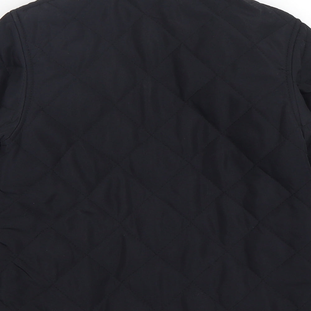 Trespass Boys Black   Quilted Coat Size 3-4 Years  Zip