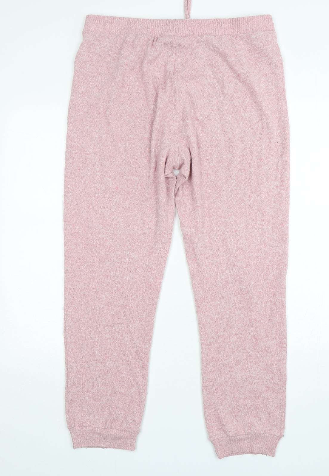 Primark Womens Pink Solid Polyester  Pyjama Pants Size 12