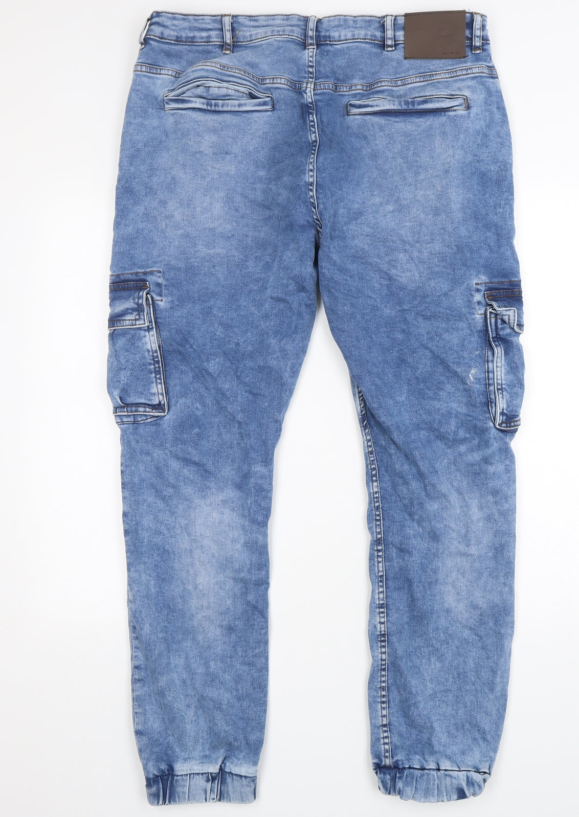 Denim Co Mens Blue  Cotton Straight Jeans Size 38 L32 in Regular