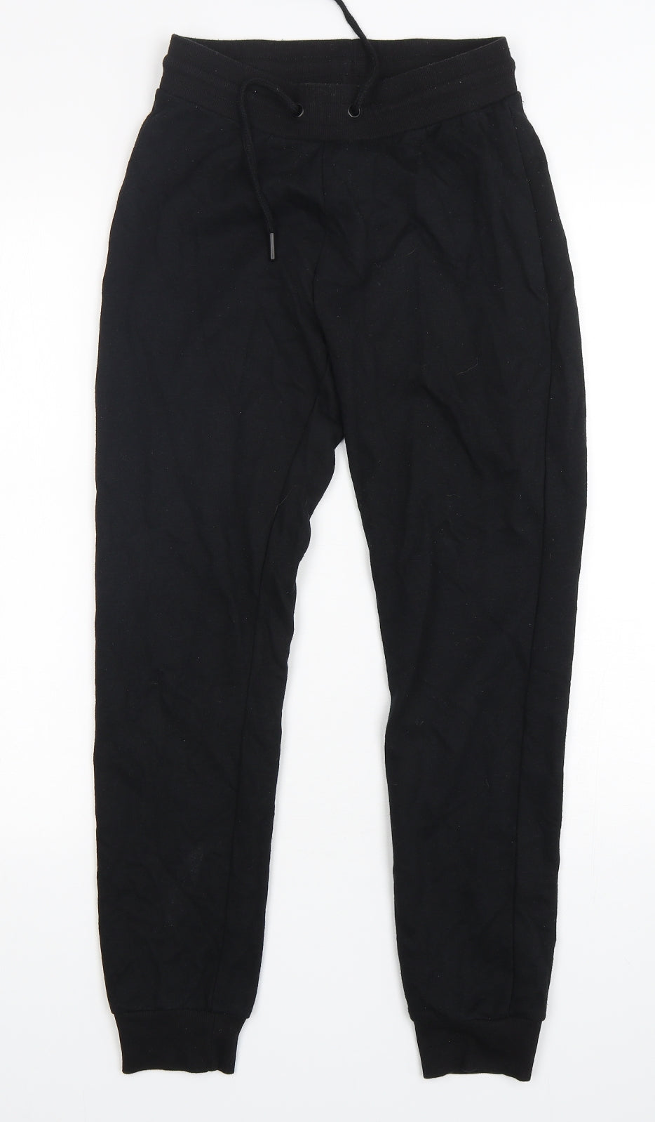Primark Womens Black  Cotton Sweatpants Trousers Size 4  Regular