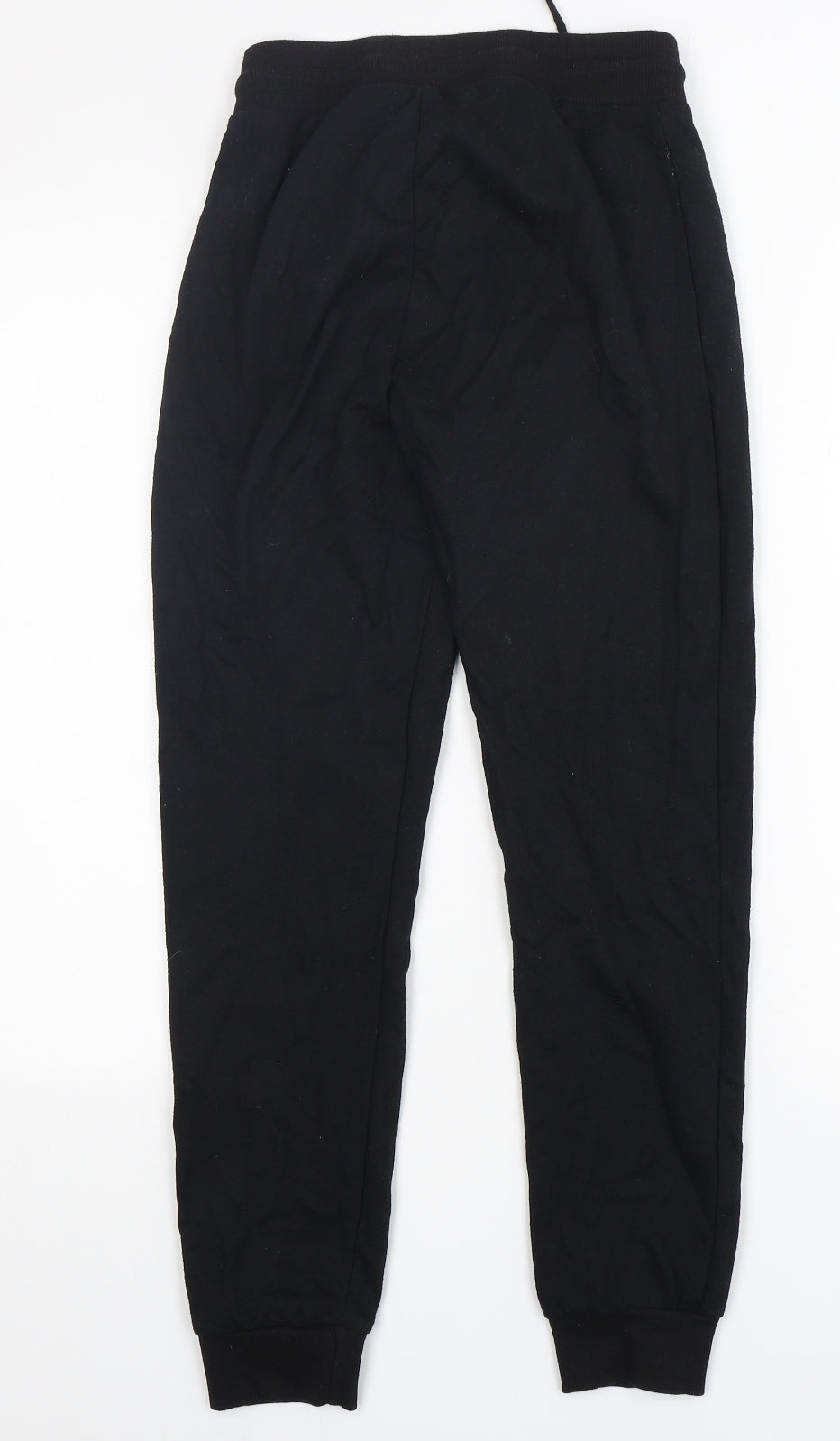 Primark Womens Black  Cotton Sweatpants Trousers Size 4  Regular