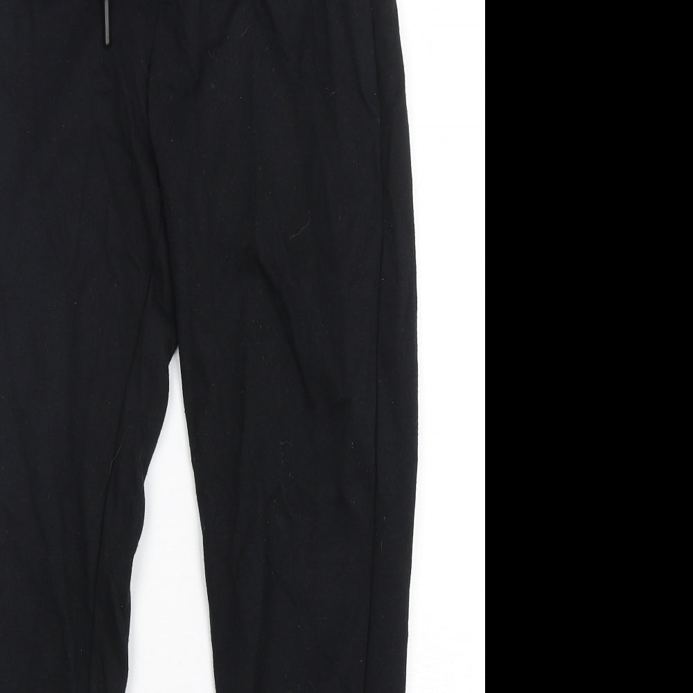 Primark Womens Black  Cotton Sweatpants Trousers Size 4  Regular