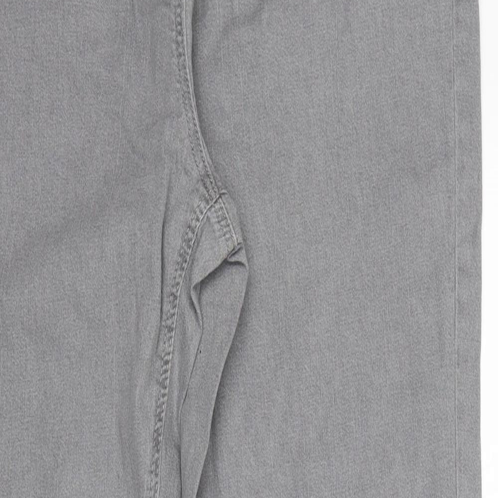 Anthology Womens Grey  Cotton Straight Jeans Size 18 L30 in Regular