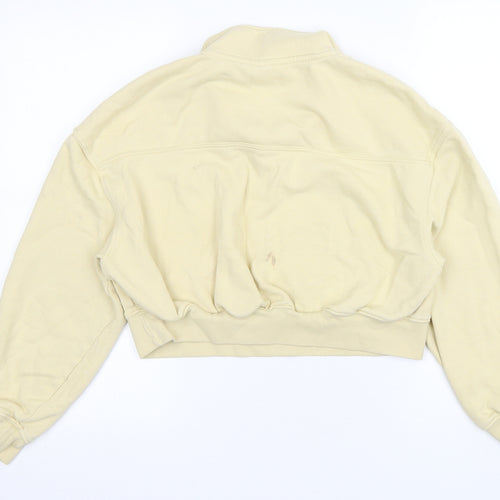 H&M Womens Beige  Polyester Pullover Sweatshirt Size M  Pullover