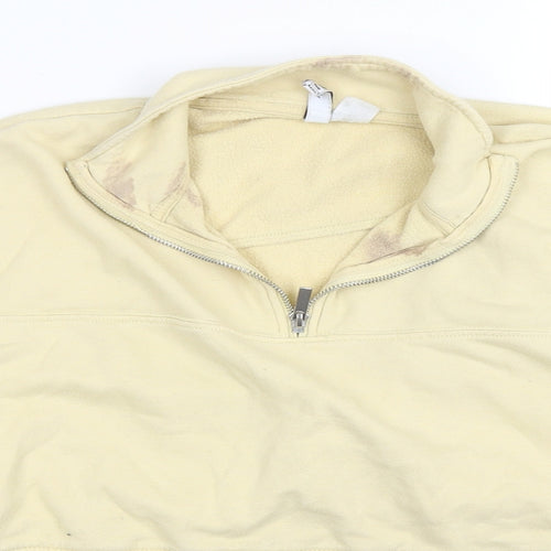 H&M Womens Beige  Polyester Pullover Sweatshirt Size M  Pullover