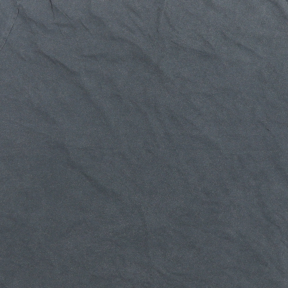 New Look Womens Grey  Cotton Basic T-Shirt Size 18 Round Neck