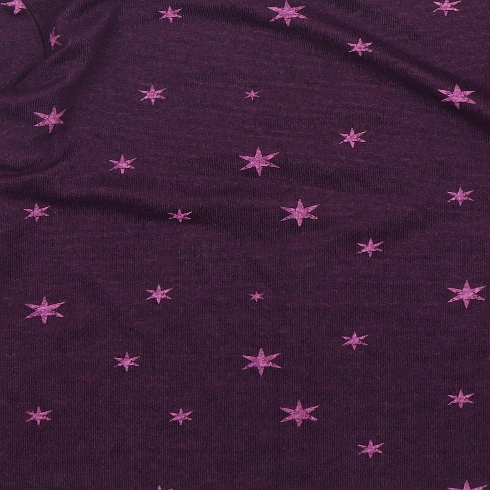 Harry Potter  Womens Purple Polka Dot Polyester Top Pyjama Top Size 16