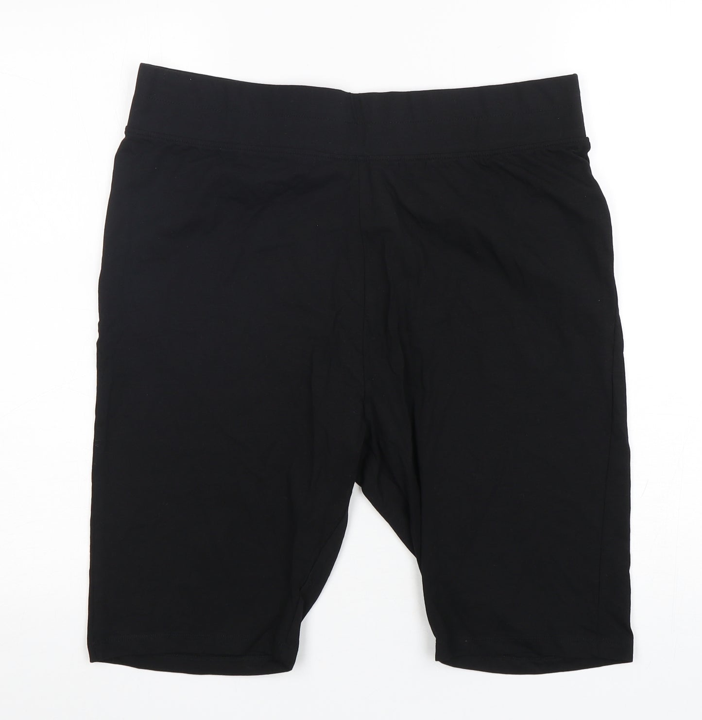 Threadbare Womens Black  Cotton Biker Shorts Size 18 L10 in Regular
