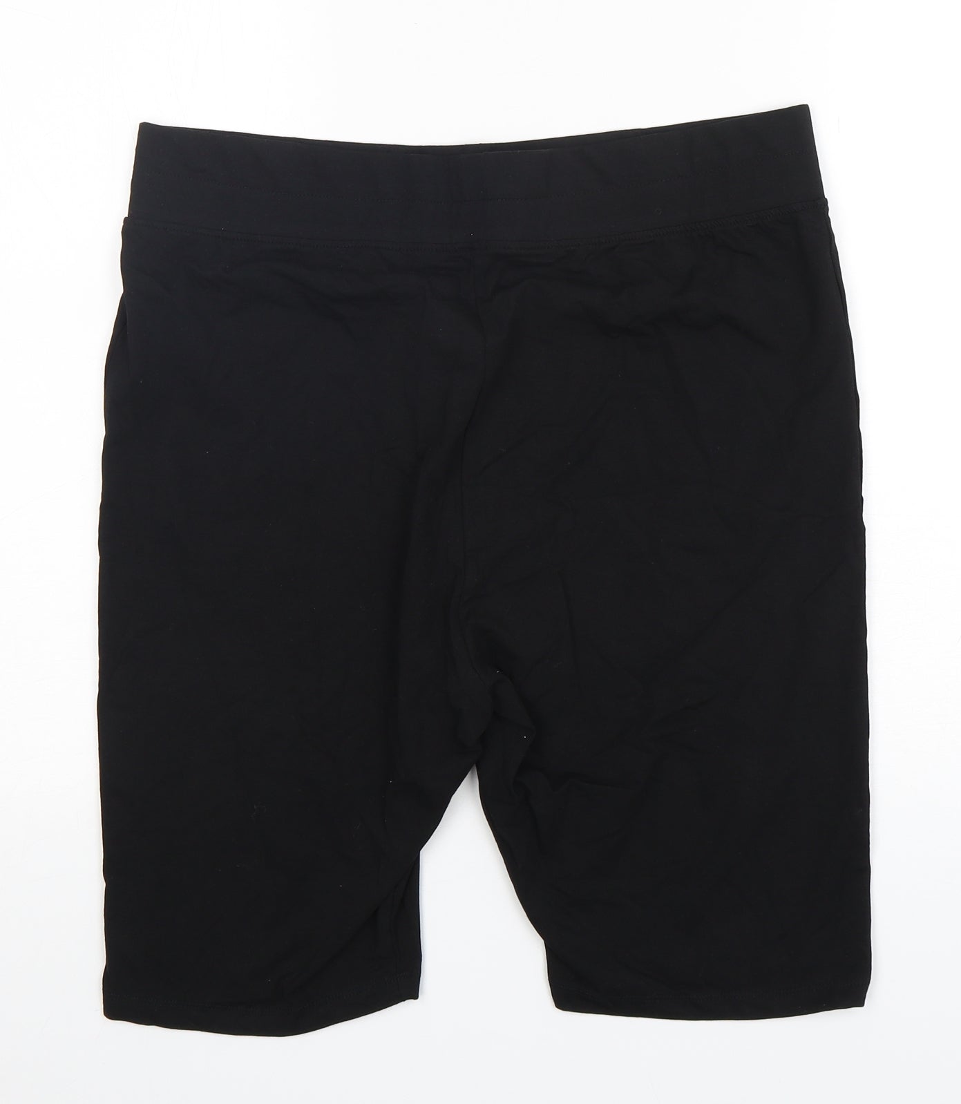 Threadbare Womens Black  Cotton Biker Shorts Size 18 L10 in Regular