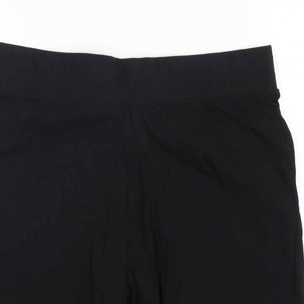 Threadbare Womens Black  Cotton Biker Shorts Size 18 L10 in Regular