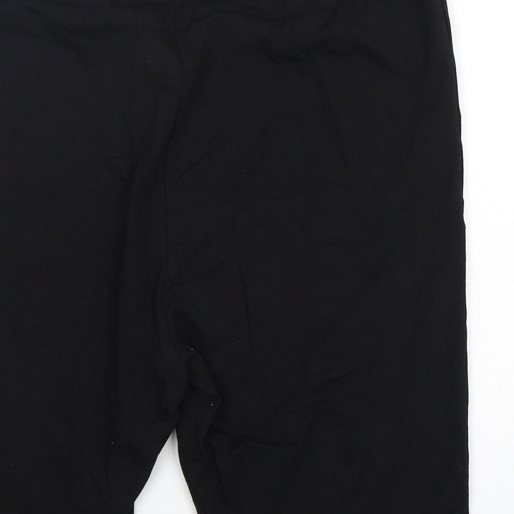 Threadbare Womens Black  Cotton Biker Shorts Size 18 L10 in Regular