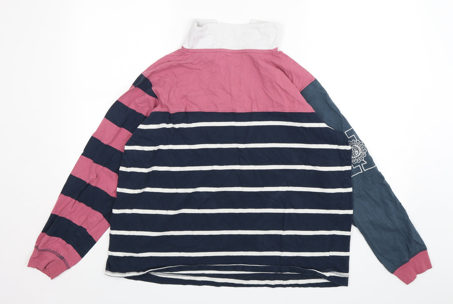 NEXT Womens Multicoloured Striped Cotton Top Pyjama Top Size 18