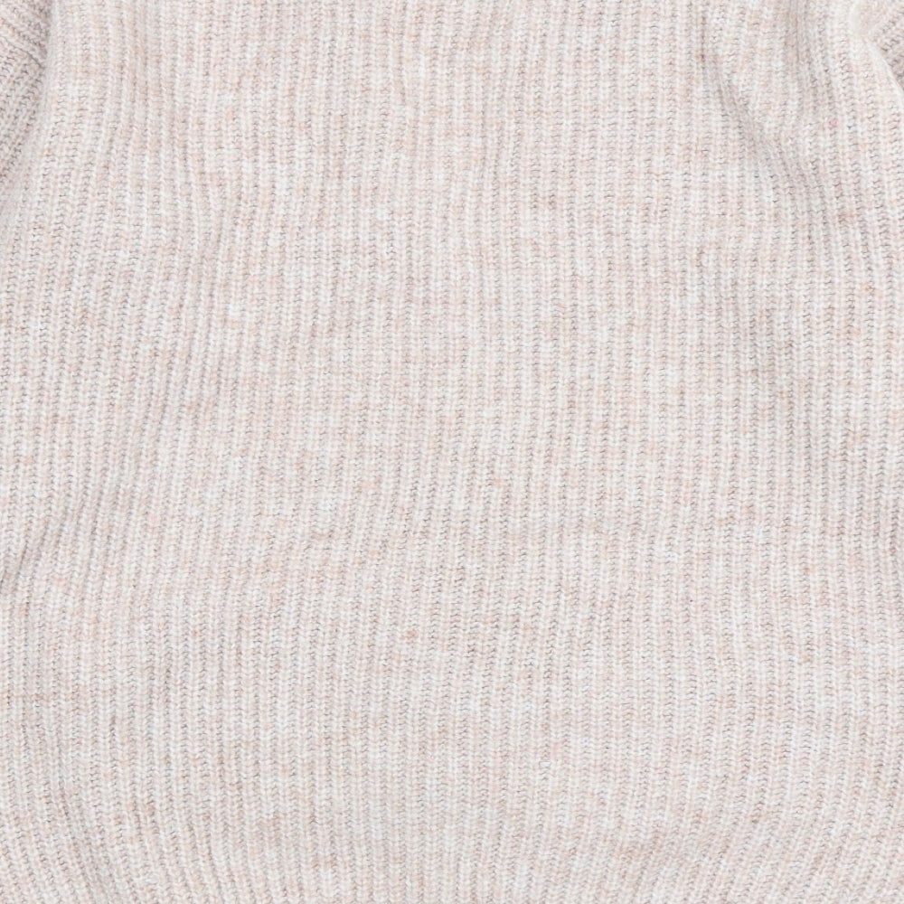 F&F Womens Pink V-Neck  Polyester Cardigan Jumper Size L