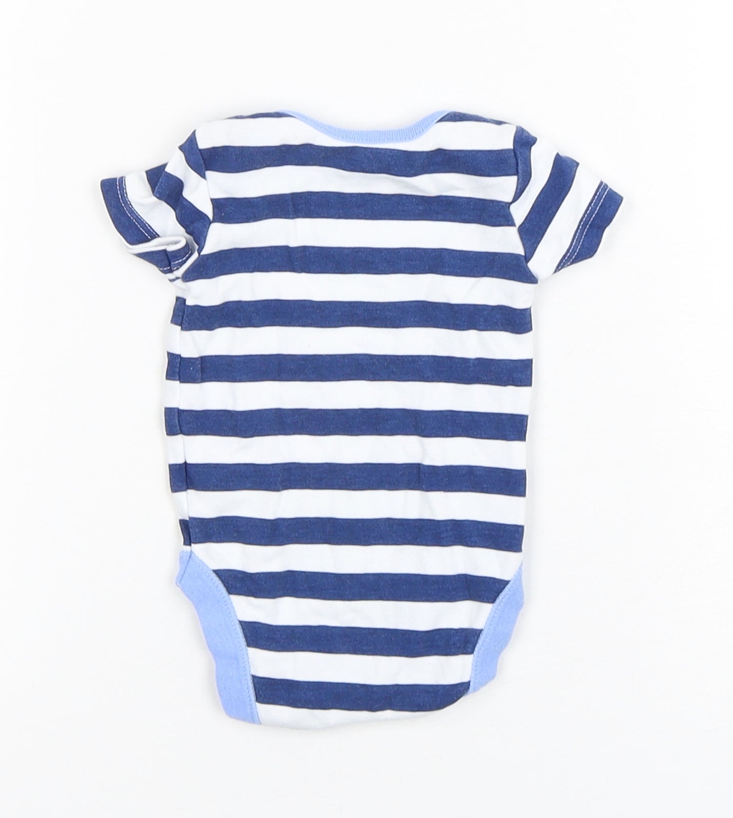 Dunnes Stores Boys Multicoloured Striped Cotton Leotard One-Piece Size Newborn  Snap