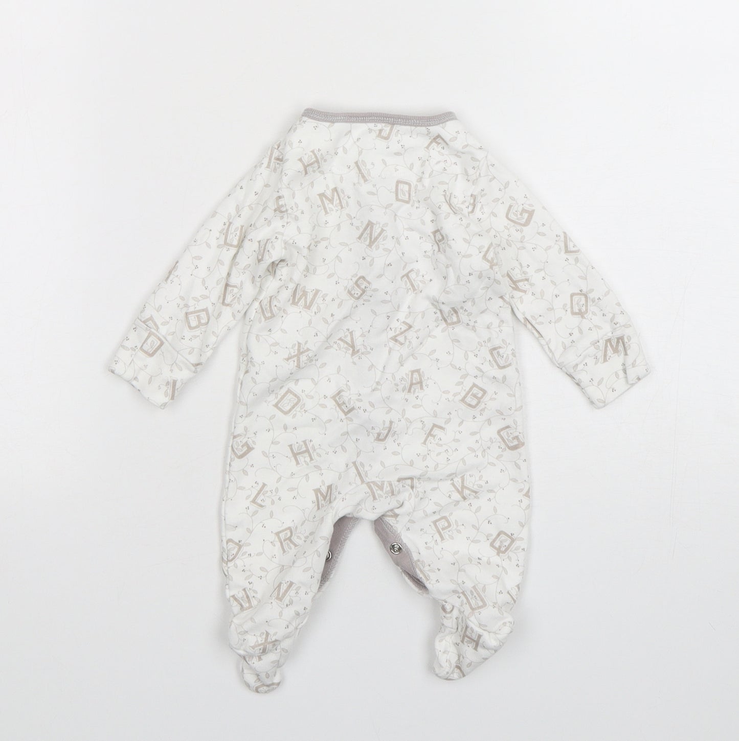 Laura Ashley Baby Multicoloured Geometric Cotton Babygrow One-Piece Size Newborn  Snap