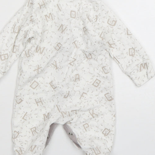 Laura Ashley Baby Multicoloured Geometric Cotton Babygrow One-Piece Size Newborn  Snap