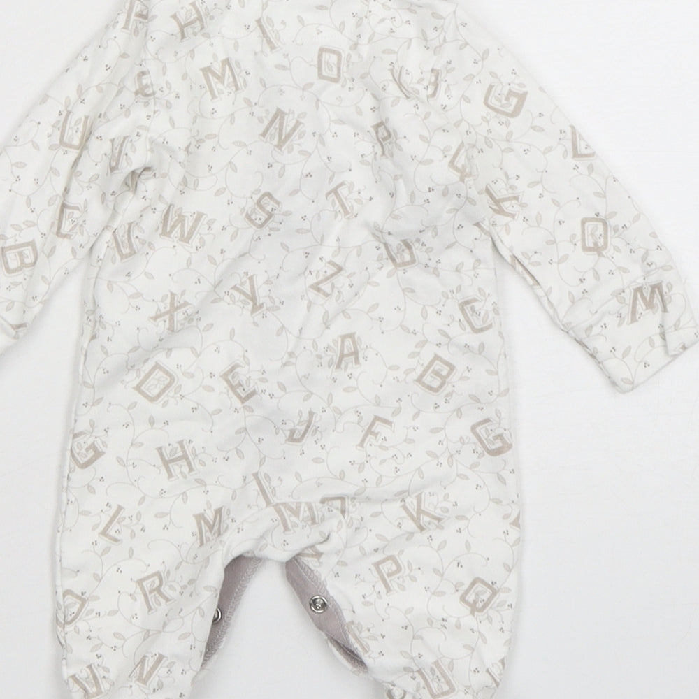 Laura Ashley Baby Multicoloured Geometric Cotton Babygrow One-Piece Size Newborn  Snap