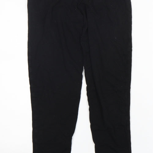 Primark Womens Black  Viscose Jogger Leggings Size 10 L26 in