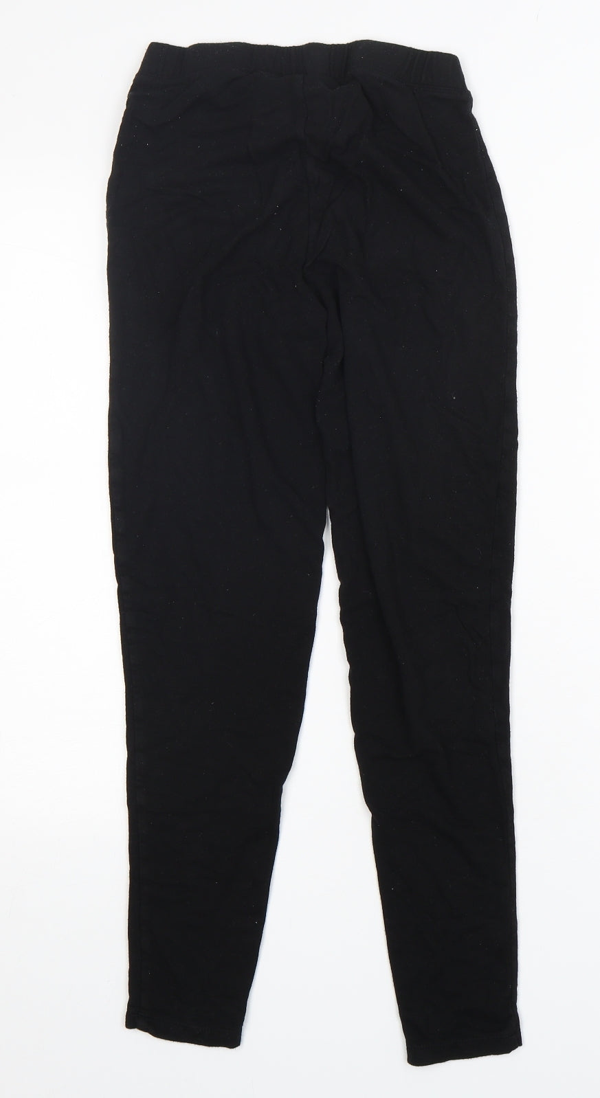 Primark Womens Black  Viscose Jogger Leggings Size 10 L26 in