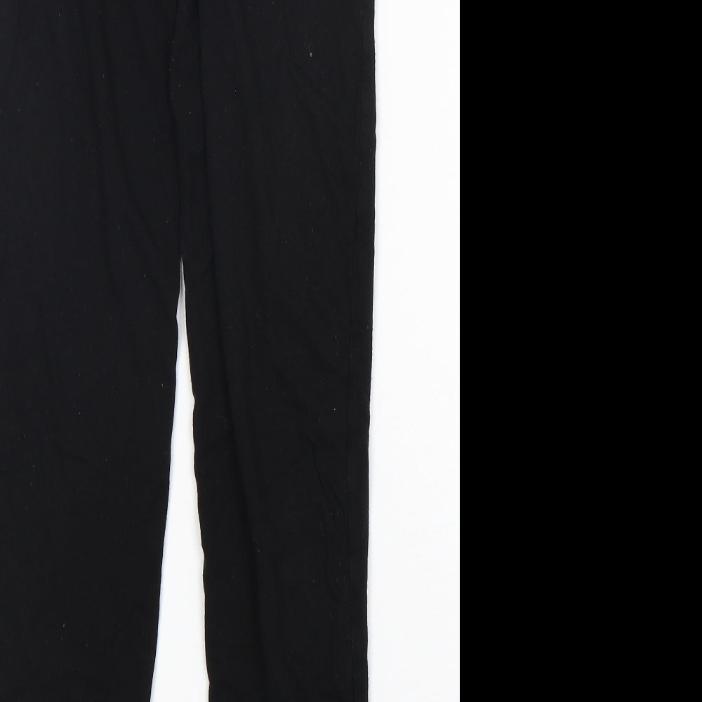 Primark Womens Black  Viscose Jogger Leggings Size 10 L26 in