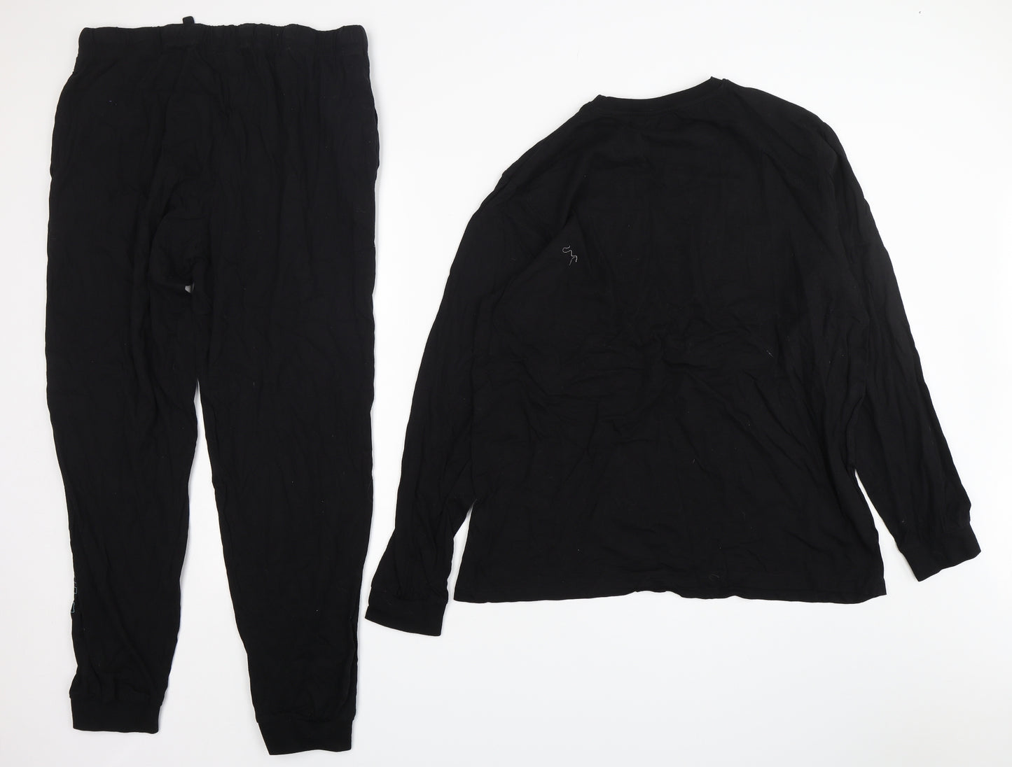 Primark Mens Black Solid Cotton  Pyjama Set Size XL  Pullover - Dragon Ball Z