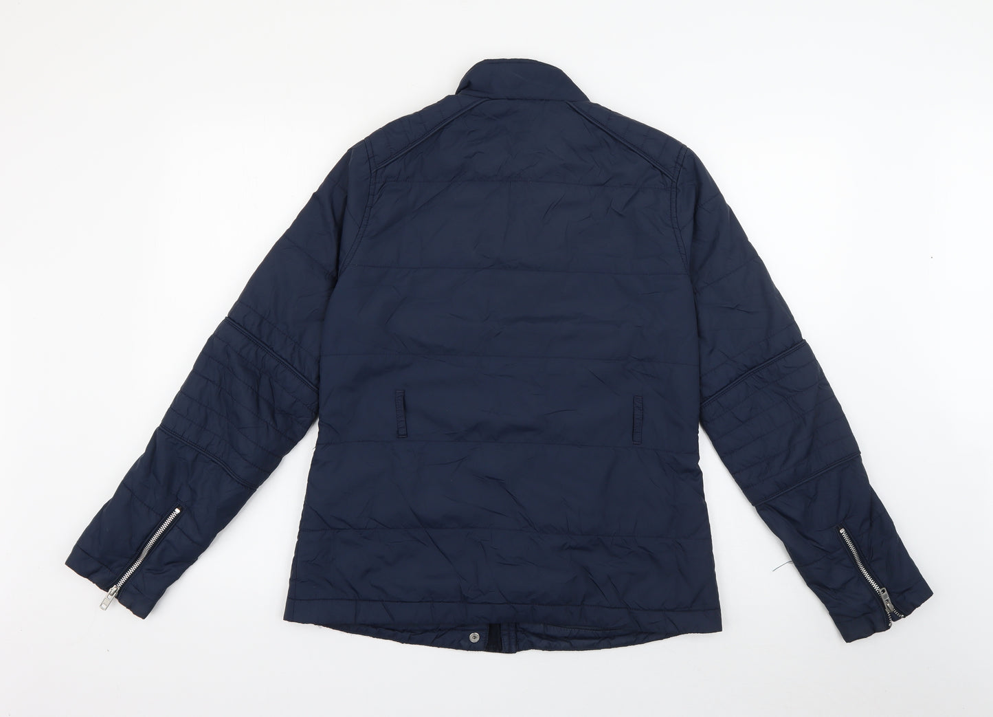 Jack Wills Womens Blue   Jacket Coat Size 12  Zip - Navy