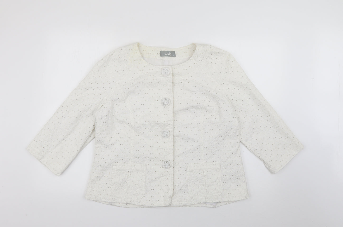 Wallis Womens Ivory   Jacket  Size 18