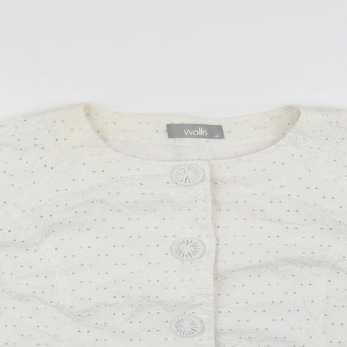 Wallis Womens Ivory   Jacket  Size 18