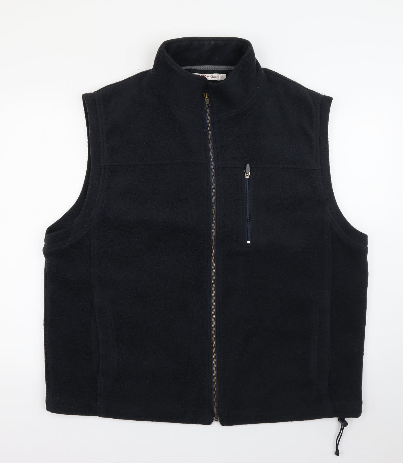 EWM Mens Black High Neck  Polyester Full Zip Jumper Size XL