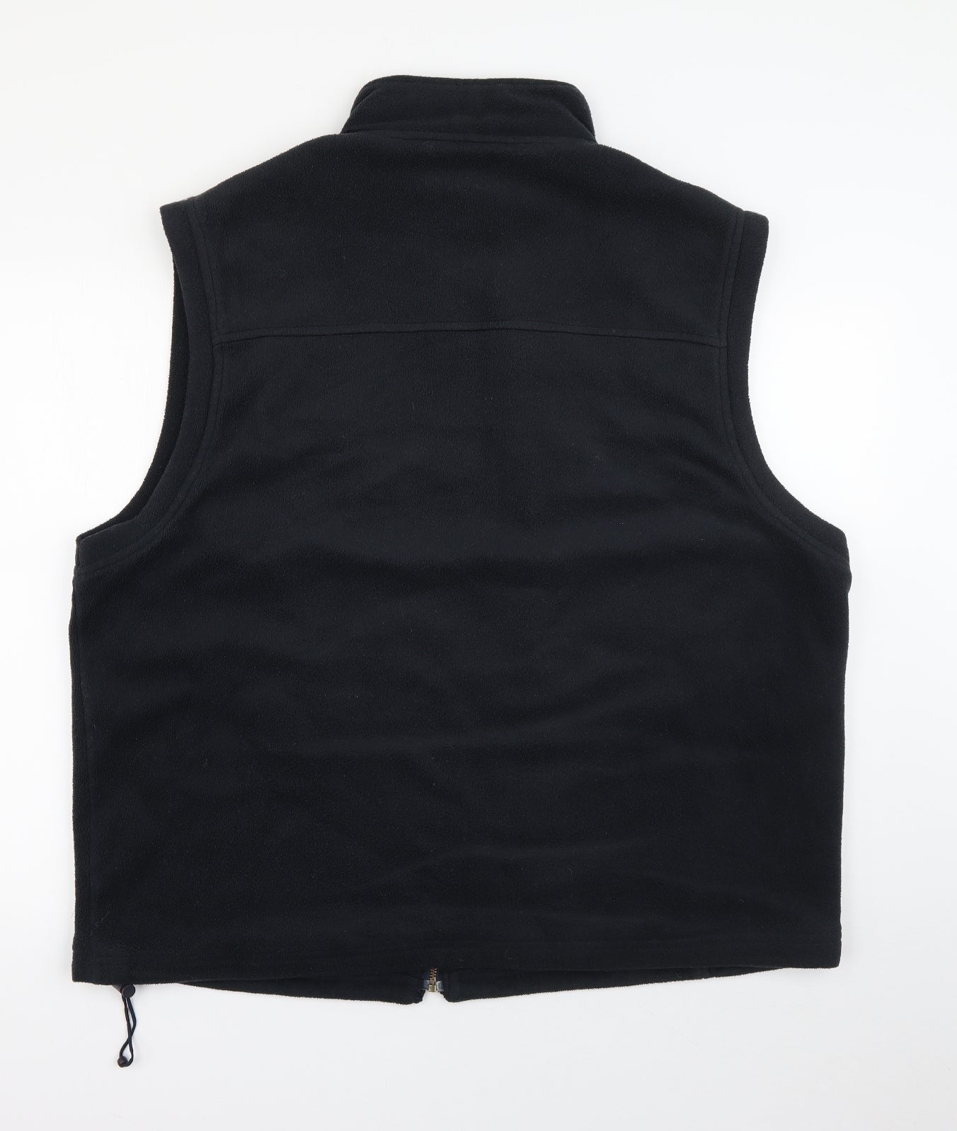 EWM Mens Black High Neck  Polyester Full Zip Jumper Size XL