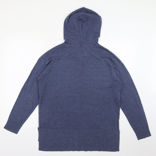 Papaya Womens Blue  Acrylic Pullover Hoodie Size 12