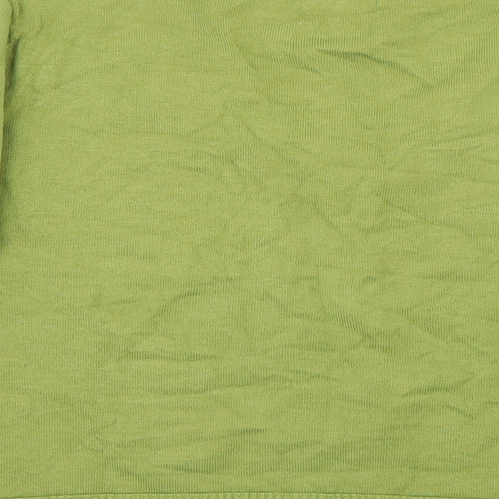Per Una Womens Green V-Neck  Acrylic Pullover Jumper Size 16