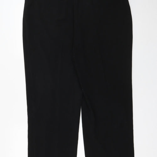 Isle Womens Black  Polyester Trousers  Size 18 L27.5 in Regular