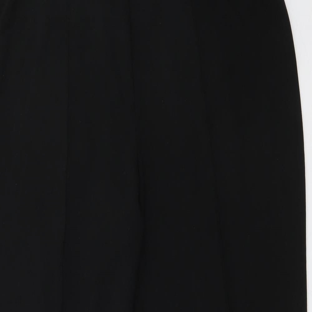 Isle Womens Black  Polyester Trousers  Size 18 L27.5 in Regular