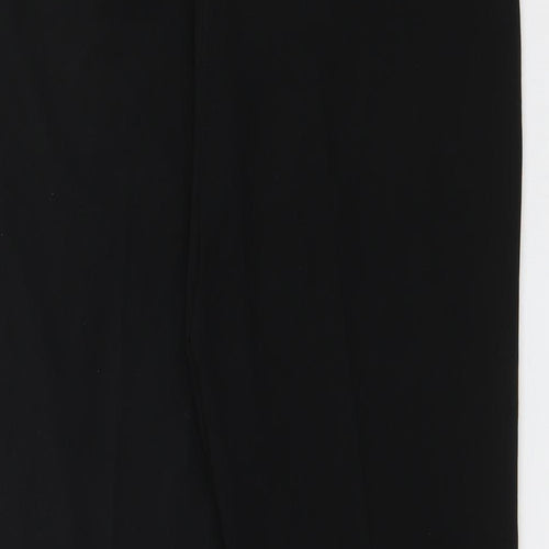 Isle Womens Black  Polyester Trousers  Size 18 L27.5 in Regular