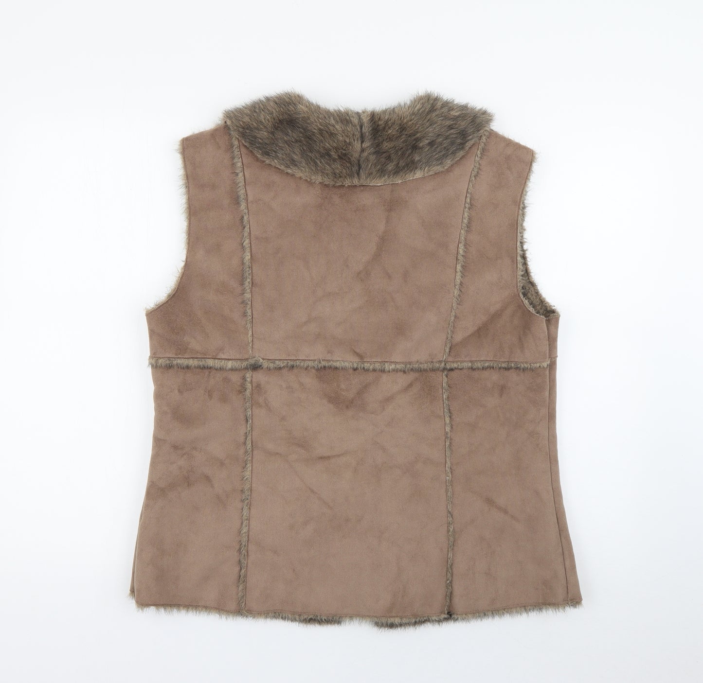 iZ Womens Brown   Gilet Jacket Size M