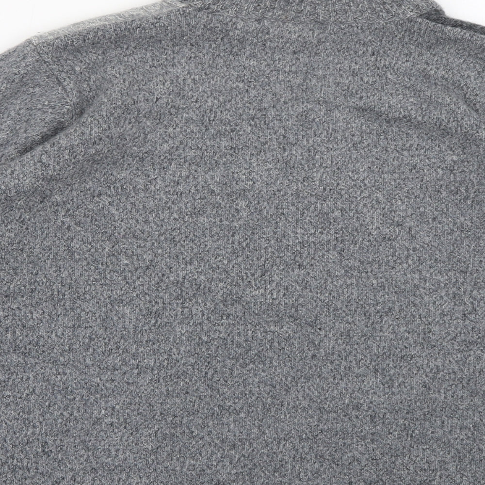 Berkertex Womens Grey High Neck  Wool Pullover Jumper Size 14