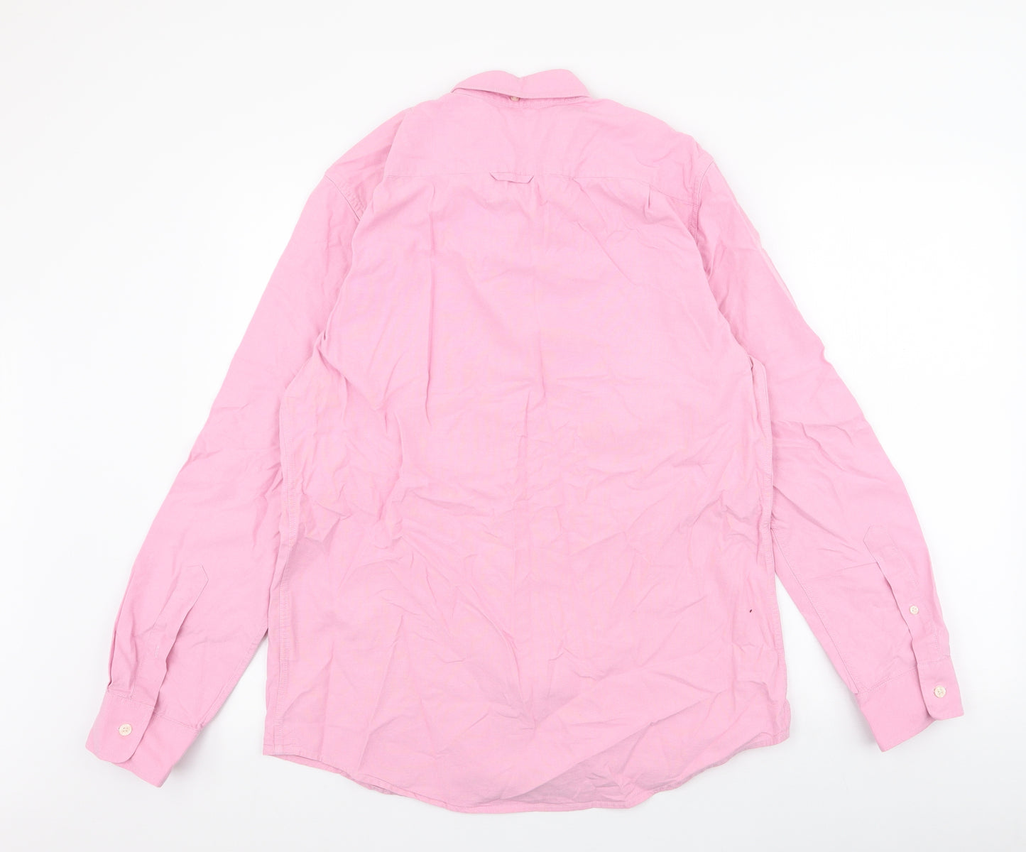 Jack Wills Mens Pink  Cotton  Button-Up Size M Collared Button